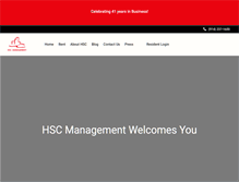 Tablet Screenshot of hscmanagement.com